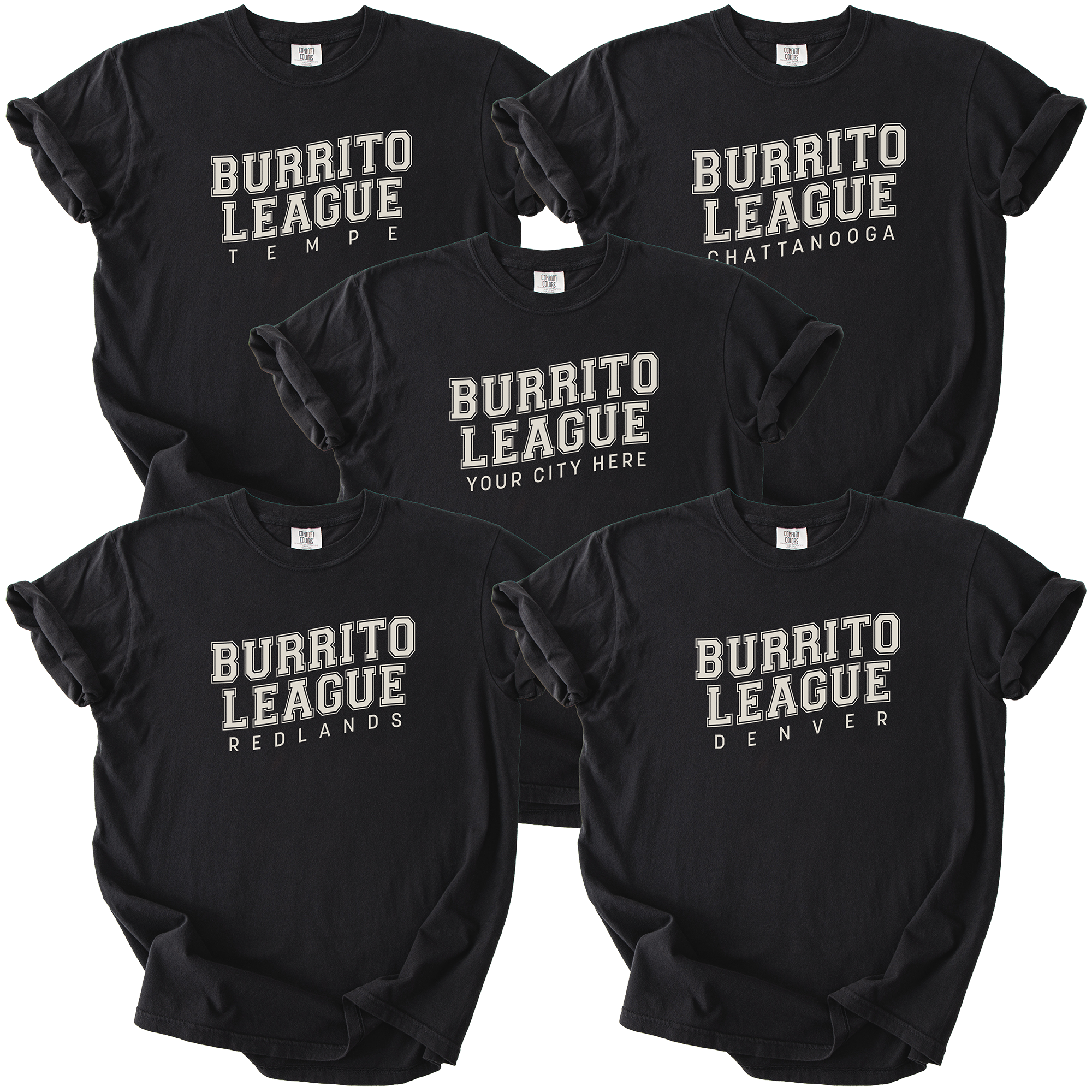 Personalized Burrito League City T-Shirt