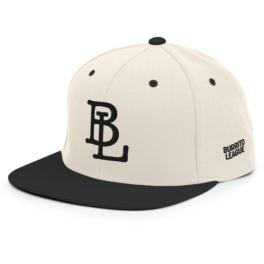 Burrito League Embroidered Baseball Logo Snapback Hat