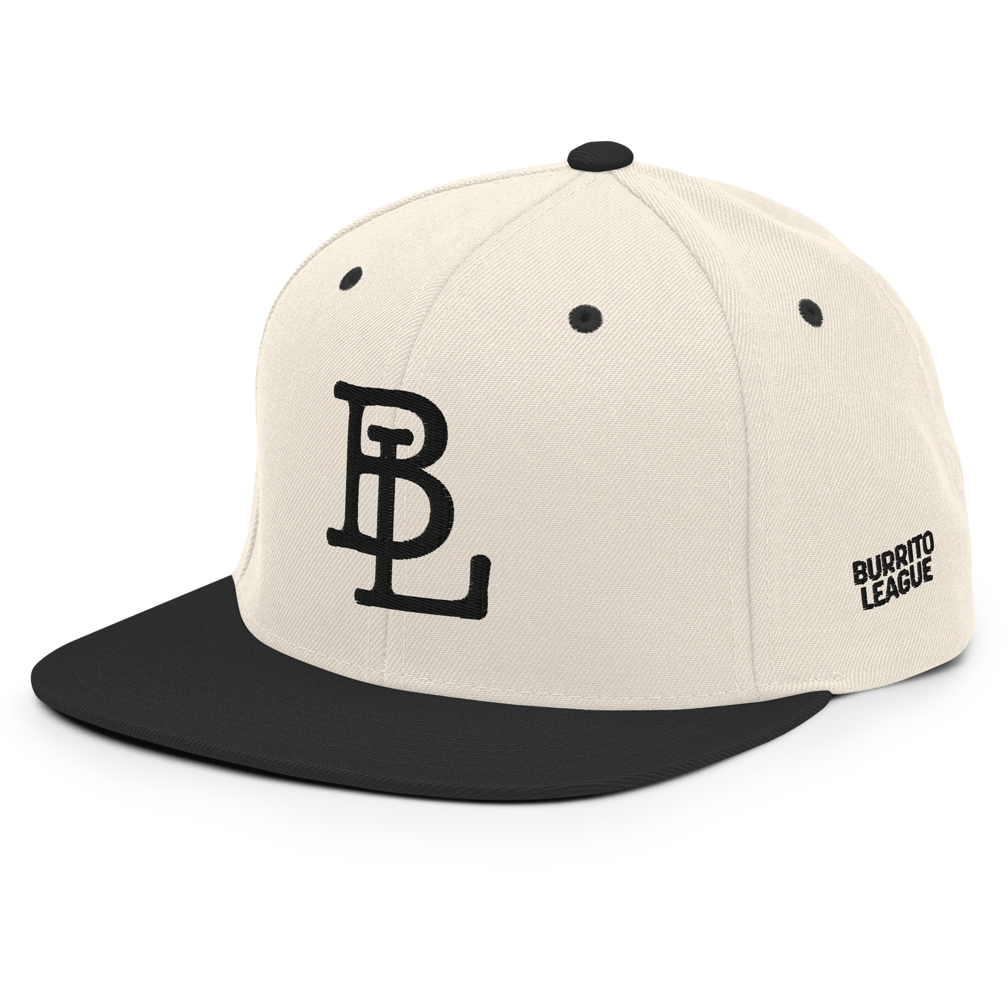 Burrito League Embroidered Baseball Logo Snapback Hat