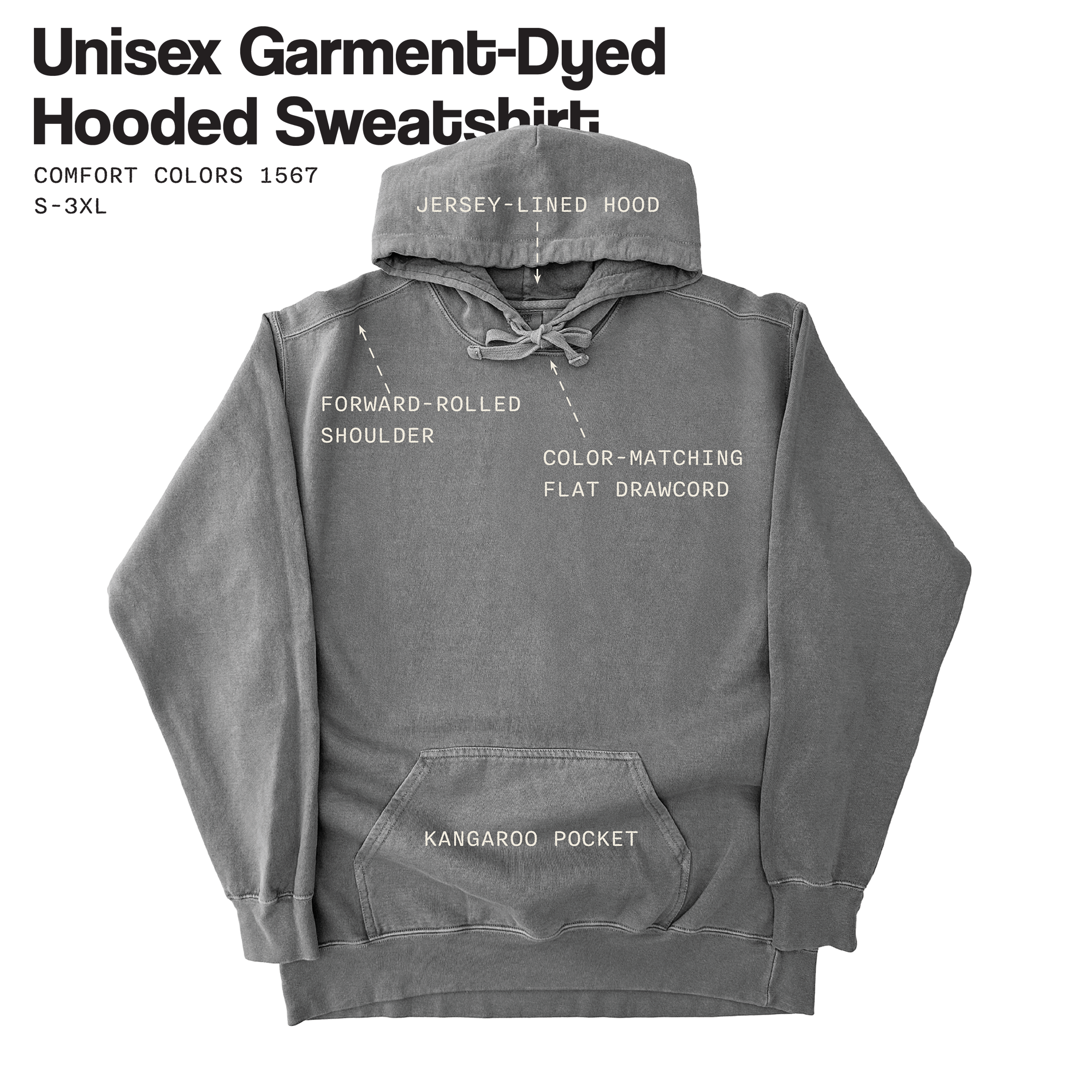 Comfort Colors® Garment-Dyed Hoodie