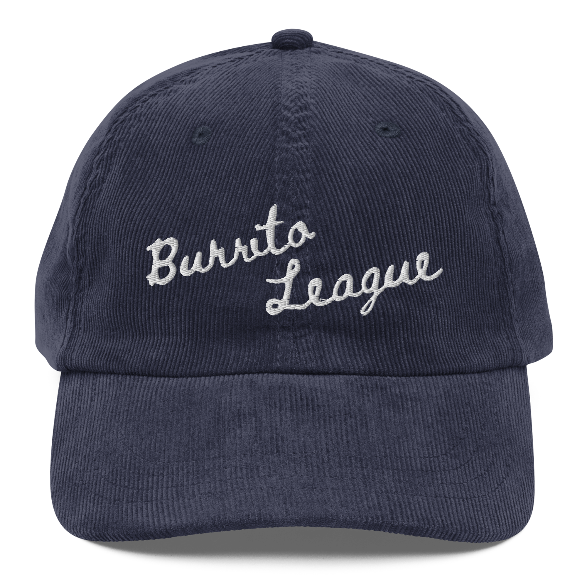 Burrito League Longhand Embroidered Vintage Corduroy Cap