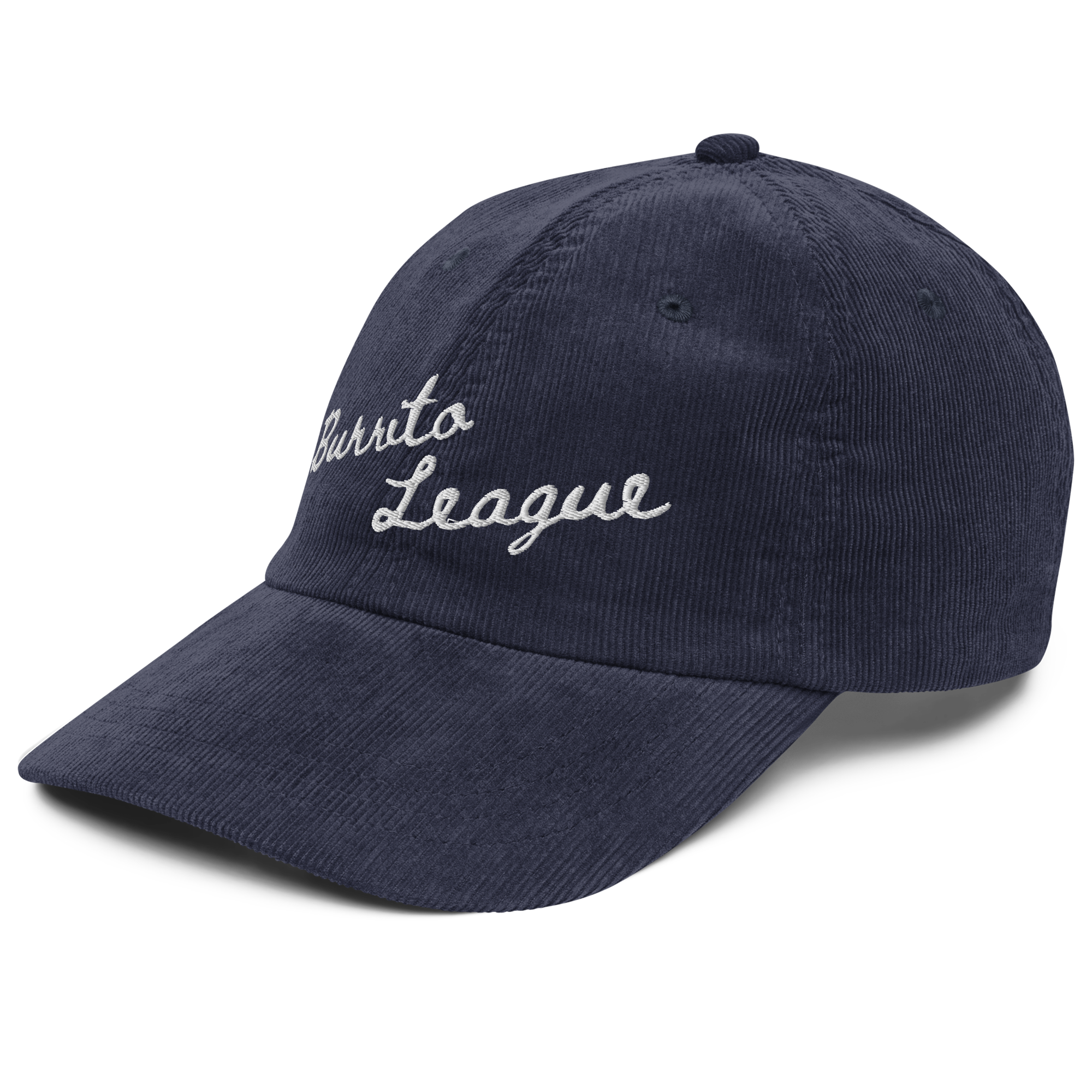 Burrito League Longhand Embroidered Vintage Corduroy Cap